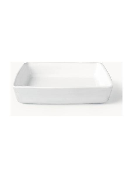 Fuente horno Grande, Gres, Blanco brillante, L 27 x An 19 cm