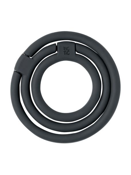 Silikon Topfuntersetzer Circles in Schwarz, verschiedene Größen, Silikon, Nylon, Schwarz, Ø 13 cm