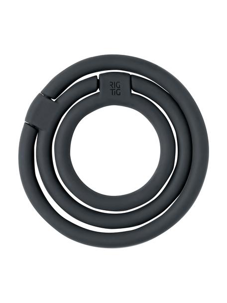 Silikonová podložka pod hrnec Circles, různé velikosti, Silikon, nylon, Černá, Sada s různými velikostmi