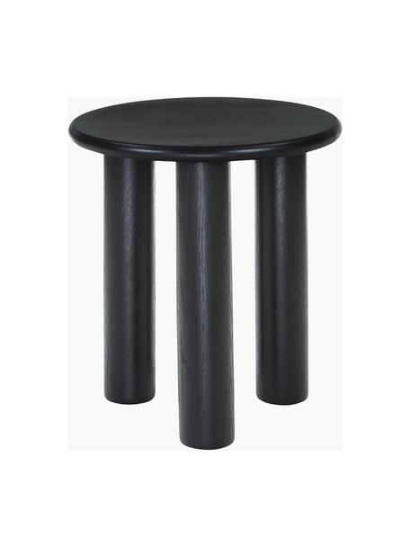 Odkládací stolek z dubového dřeva Didi, Masivní lakované dubové dřevo

Tento produkt je vyroben z udržitelných zdrojů dřeva s certifikací FSC®., Černá, Ø 40 cm, V 45 cm