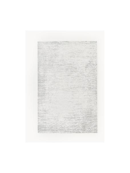 Handgetuft jacquard-katoenen vloerkleed Imani, Bovenzijde: 85% katoen, 15% polyester, Onderzijde: latex Het materiaal dat i, Grijstinten, B 120 x L 180 cm (maat S)