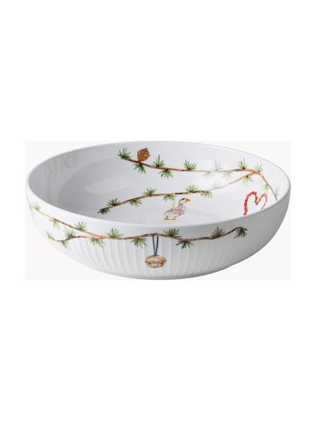 Plat de service de Noël Hammershøi, Porcelaine, Blanc, multicolore, Ø 30 x haut. 8 cm
