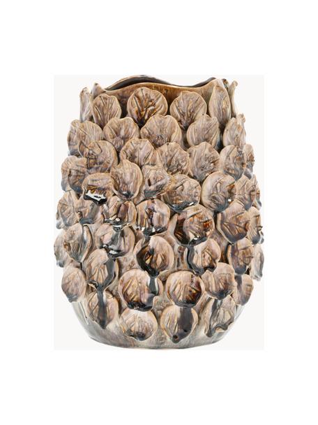 Vase Villa aus Steingut, Steingut, Braun, Ø 25 x H 30 cm
