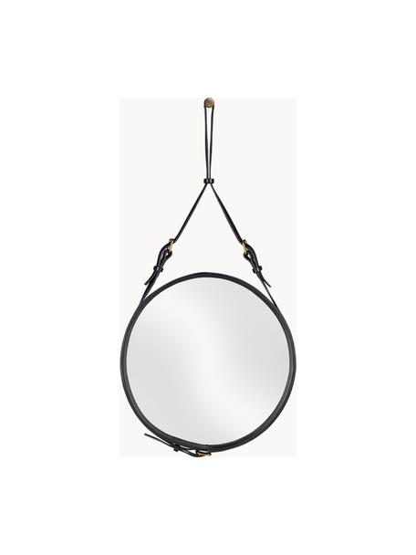 Okrągłe lustro ścienne Adnet, różne rozmiary, Czarny, Ø 45 cm