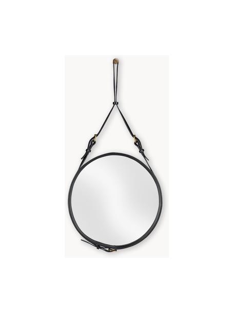 Miroir mural rond Adnet, tailles variées, Noir, Ø 45 cm