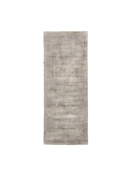 Ręcznie tkany chodnik z wiskozy Jane, Taupe, S 80 x D 200 cm