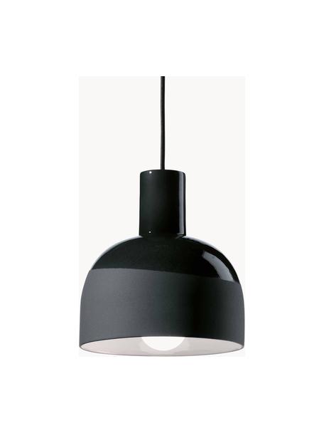 Malá ručne vyrobená závesná lampa Caxixi, Čierna, Ø 23 x V 27 cm