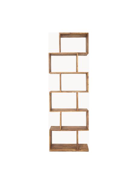 Wandrek Authentico Zick Zack van sheeshamhout, Massief sheesham hout, Sheesham hout, gelakt, B 60 x H 180 cm
