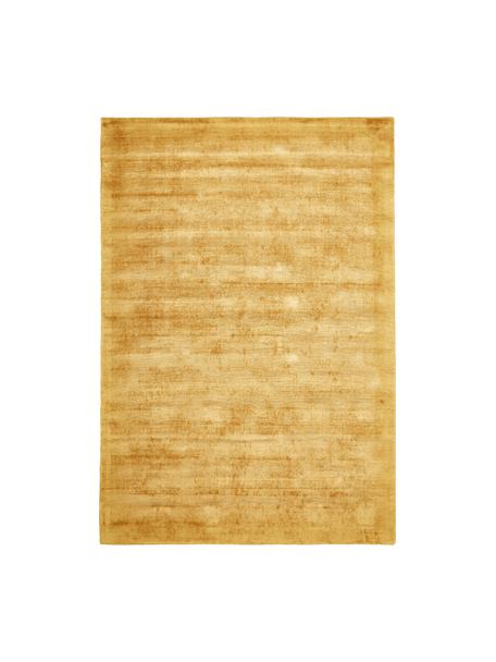 Ručne tkaný koberec z viskózy Jane, Horčičová, Š 80 x D 150 cm (veľkosť XS)