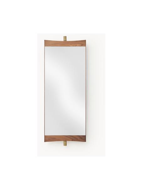 Miroir mural ajustable Vanity, Bois de noyer, larg. 28 x haut. 74 cm