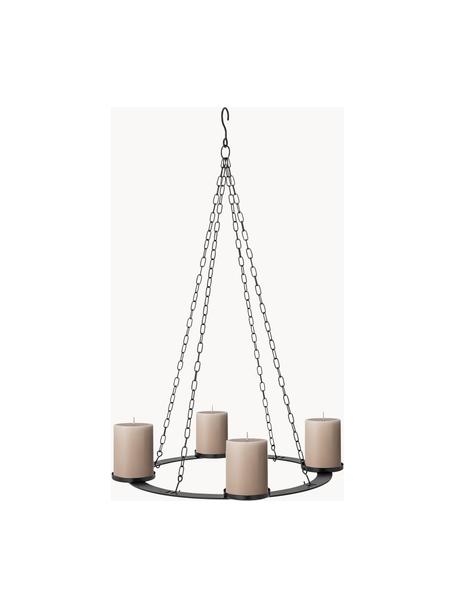Bougeoir de l'Avent à suspendre Jutta, Métal, Noir, Ø 40 x haut. 71 cm