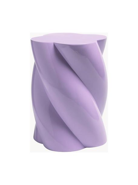 Mesa auxiliar Marshmallow, Fibras de vidrio, Lavanda, Ø 30 x Al 40 cm