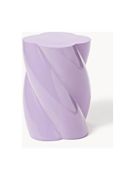 Table d'appoint lilas Marshmallow, Fibre de verre, Lavande, Ø 30 x haut. 40 cm