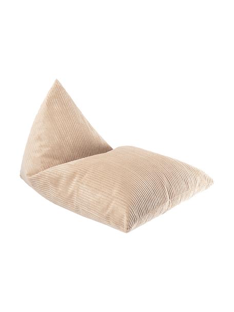 Kinder-Liegesack Sugar aus Cord, Bezug: Cord (100 % Polyester), Cord Beige, B 110  x T 70 cm