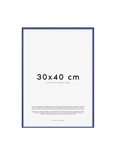 Handgemaakte fotolijstje Explore, verschillende formaten, Lijst: grenenhout, FSC-gecertifi, Donkerblauw, 30 x 40 cm