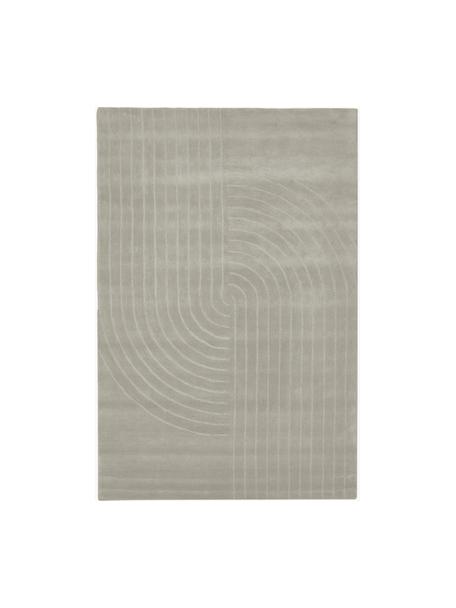 Tapis en laine tufté main Mason, Gris clair, larg. 200 x long. 300 cm (taille L)