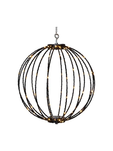 Zewnętrzna lampa wisząca LED z wtyczką Mounty, Czarny, Ø 30 cm