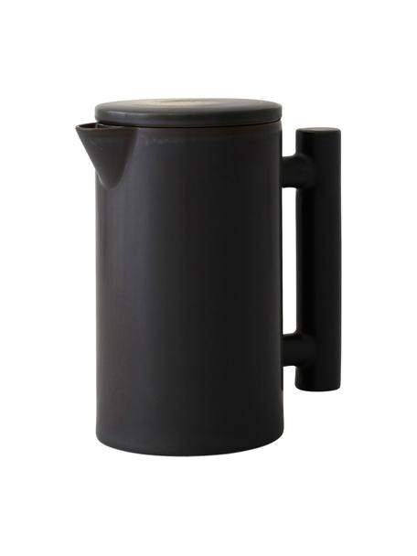 Czajnik z ceramiki Yana, 1 l, Ceramika, Czarny, Ø 11 x W 19 cm, 1 l