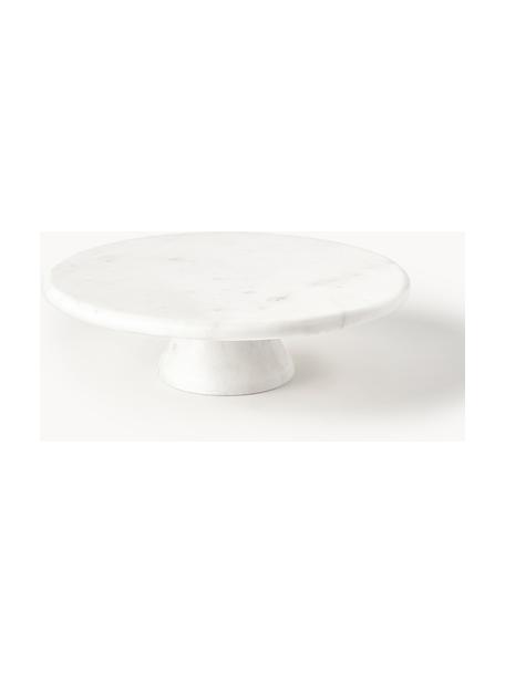 Fuente para postre de mármol Agata, Mármol, Mármol blanco, Ø 30 x Al 9 cm