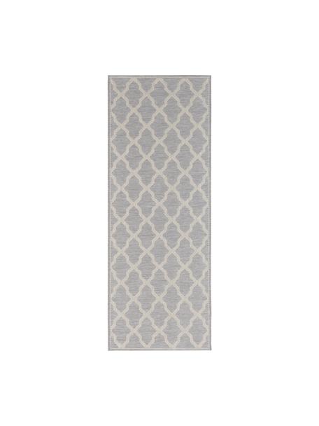 Alfombra de interior/exterior Heaven, Gris plata, crema, An 76 x L 200 cm