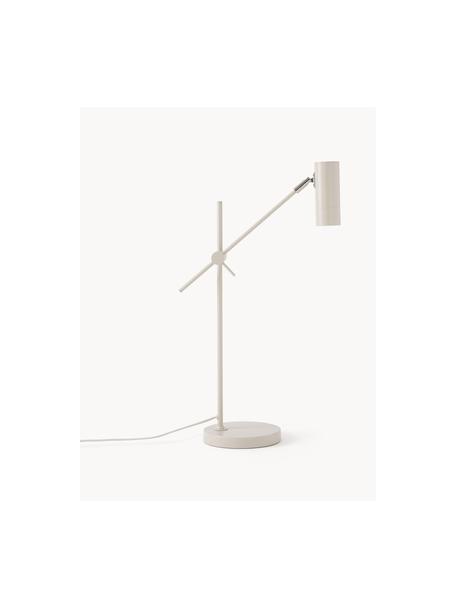 Bureaulamp Cassandra, Lampenkap: gepoedercoat metaal, Lampvoet: gepoedercoat metaal, Beige, D 47 x H 55 cm