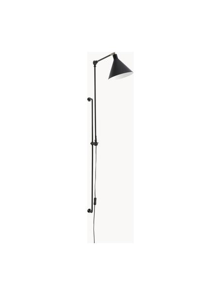 Nástenná lampa so zástrčkou Jordan, Čierna, Š 20 x V 118 cm