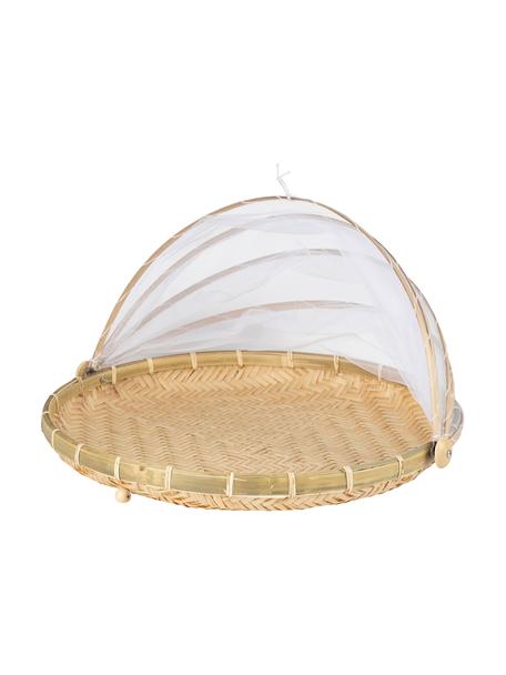 Servírovací talíř s ochranou proti hmyzu Ancile, Bambus, Světlé dřevo, Ø 45 cm, V 28 cm