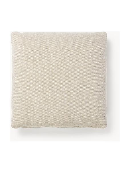 Cuscino per divano Melva, Rivestimento: 100% poliestere, Tessuto beige chiaro, Larg. 50 x Lung. 50 cm