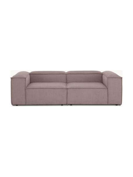 Sofá modular de pana Lennon (3 plazas), Tapizado: pana (92% poliéster, 8% p, Estructura: madera de pino y abeto ma, Patas: plástico. Este producto e, Pana gris pardo, An 238 x F 119 cm