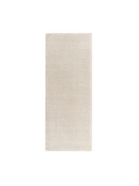 Tapis d'entrée à poils ras tissé main Ainsley, 60 % polyester, certifié GRS
40 % laine, Beige, larg. 80 x long. 200 cm