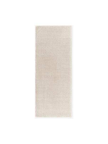 Handgeweven laagpolige loper Ainsley, 60% polyester, GRS-gecertificeerd
40% wol, Lichtbeige, B 80 x B 200 cm