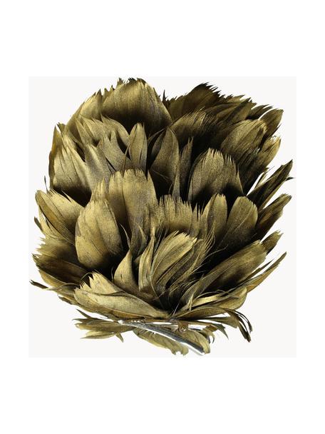 Adorno navideño Flower, Dorado, Ø 15 cm