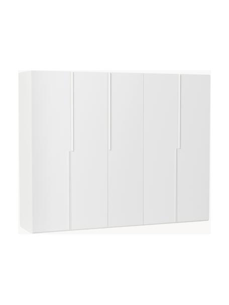 Szafa modułowa Leon, 5-drzwiowa, 250 cm, różne warianty, Korpus: płyta wiórowa z certyfika, Biały, S 250 x W 200 cm, Basic