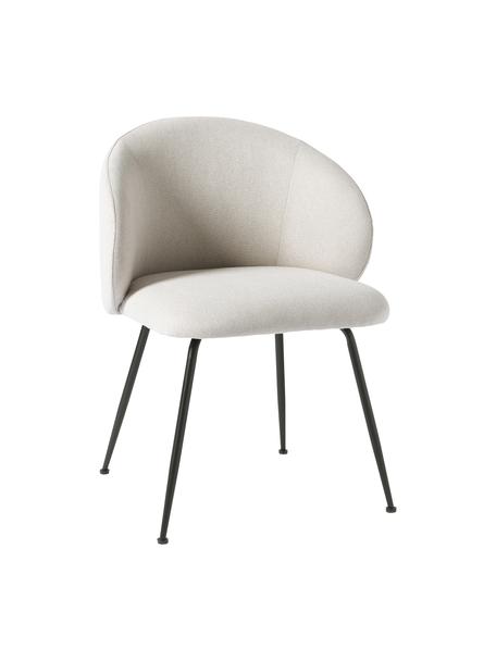 Čalouněné židle Luisa, 2 ks, Béžová, černá, Š 59 cm, H 58 cm