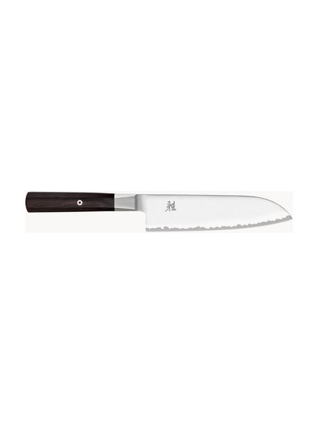 Santoku nůž Miyabi, Stříbrná, tmavé dřevo, D 33 cm