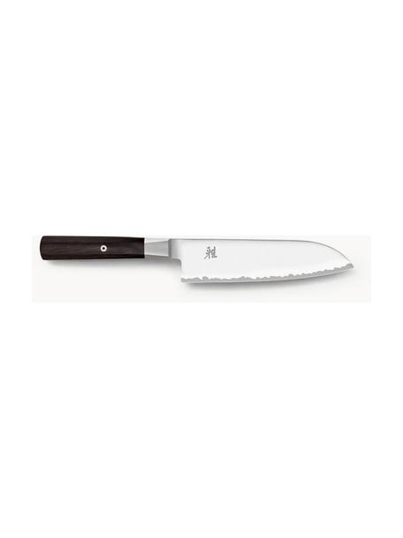 Coltello Santoku Miyabi, Maniglia: legno Pakka, Argentato, legno scuro, Lunghezza 33 cm