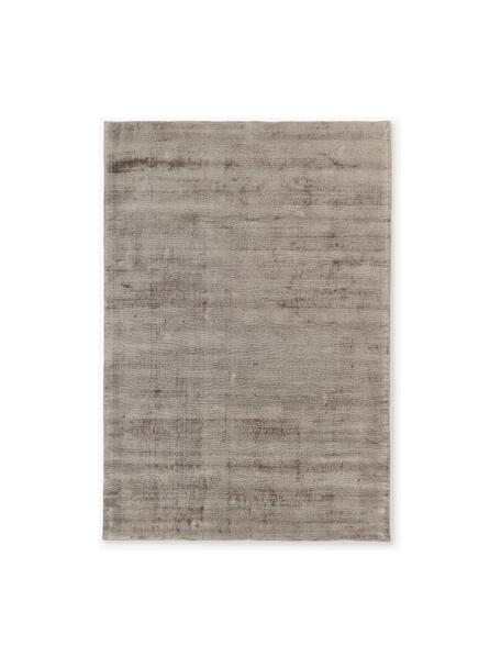 Tappeto in viscosa fatto a mano Jane, Retro: 100% cotone Il materiale , Taupe, Larg. 80 x Lung. 150 cm (taglia XS)