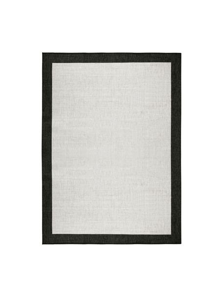 Tappeto girevole per interni ed esterni Panama, Nero, color crema, P 230 x L 160 cm