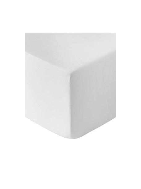 Boxspring hoeslaken Biba, flanel, Weeftechniek: flanel Flanel is een knuf, Lichtgrijs, B 90 x L 200 cm, H 35 cm