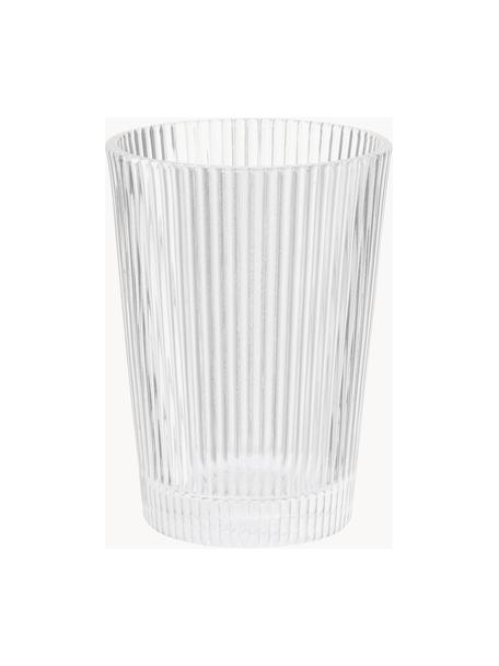 Bicchiere acqua Pilastro 6 pz, Vetro, Trasparente, Ø 8 x Alt. 11 cm