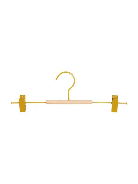 Ramínka Adult Clip, 5 ks, Dřevo, ocel s práškovým nástřikem, Hořčicově žlutá, Š 35 cm, V 12 cm
