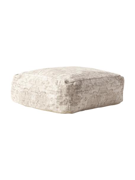 Vloerkussen Renata met vintage patroon, Bekleding: 57 % katoen, 40 % polyest, Beige, B 70 x L 70 cm