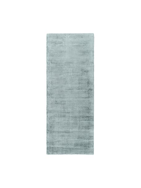 Ručně tkaný viskózový běhoun Jane, Ledově modrá, Š 80 cm, D 200 cm