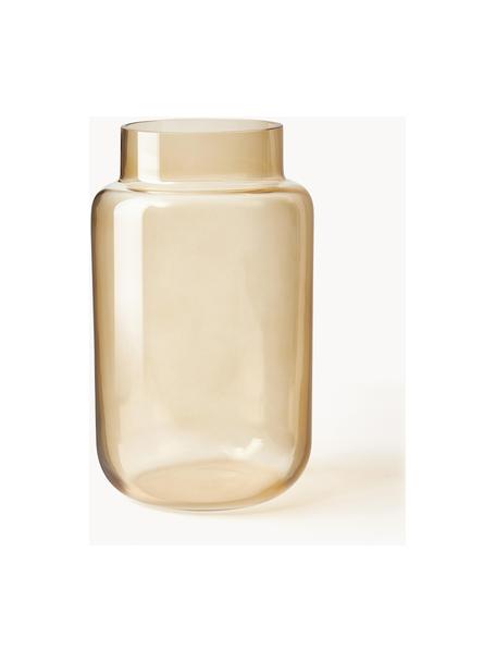 Grand vase en verre Lasse, tailles variées, Verre, Ocre, Ø 13 x haut. 22 cm
