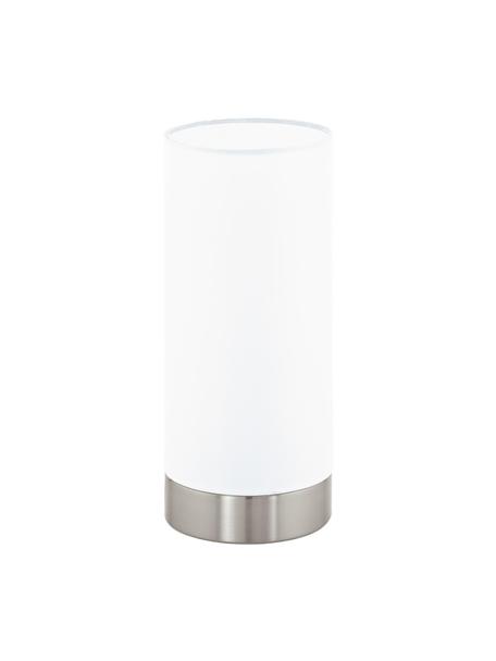 Lampa nocna z funkcją przyciemniania Pasteri, Biały, odcienie srebrnego, Ø 12 x W 26 cm