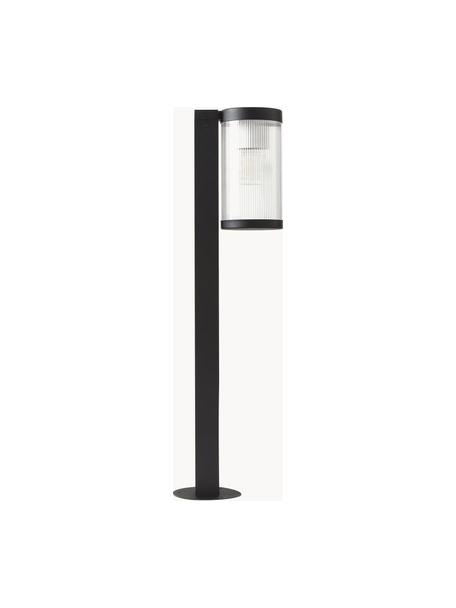 Dimbare outdoor vloerlamp Coupar, Diffuser: kunststof, Zwart, Ø 14 x H 80 cm