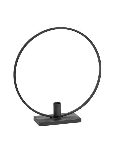 Candelabro de metal Agell, Metal recubierto, Negro, An 29 x Al 31 cm