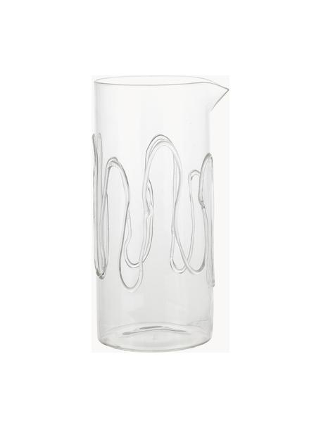 Carafe soufflée bouche Doodle, 1,2 L, Verre, Transparent, 1,2 L