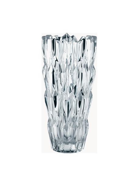 Kristallglas-Vase Quartz, Kristallglas, Transparent, Ø 12 x H 26 cm