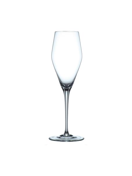Kristall-Champagnergläser ViNova, 4 Stück, Kristallglas, Transparent, Ø 7 x H 24 cm, 280 ml